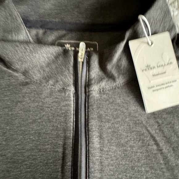 NWT Women’s Peter Millar Perth Mélange Raglan-Sleeve Performance Quarter-Zip XXL - Picture 8 of 13